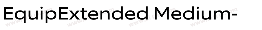 EquipExtended Medium字体转换